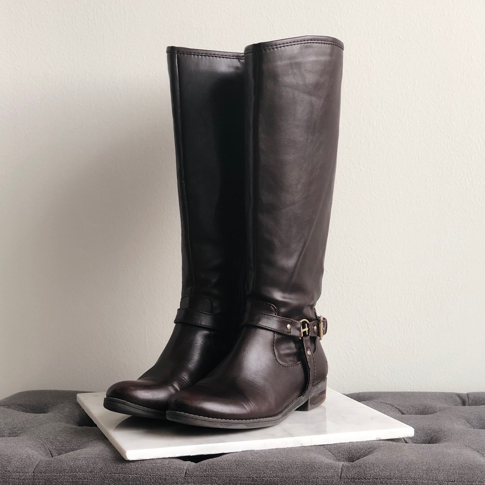 🍂🍁MUST HAVE👢Brown Leather Riding Boots👢🍂